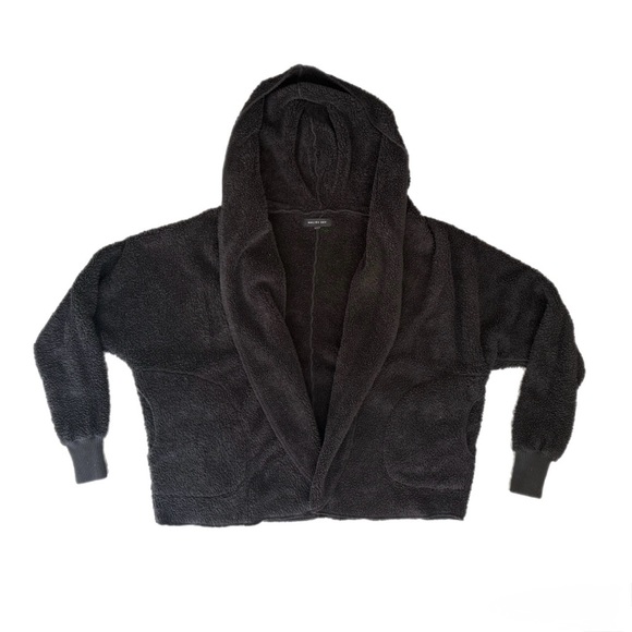 Cozy Black Teddy Jacket - Picture 1 of 7